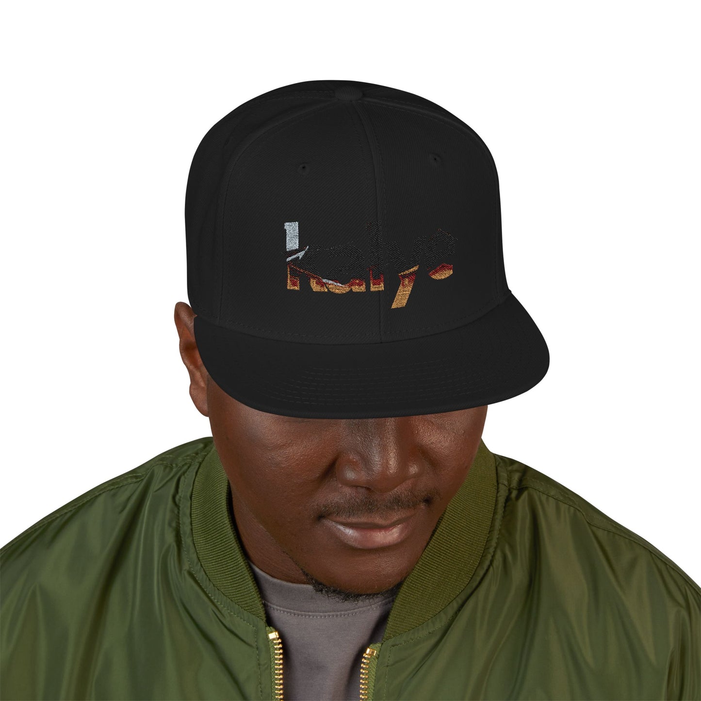 Kalye Cap - Embroidered 'Alive' Snapback Hat — Distressed Streetwear Cap