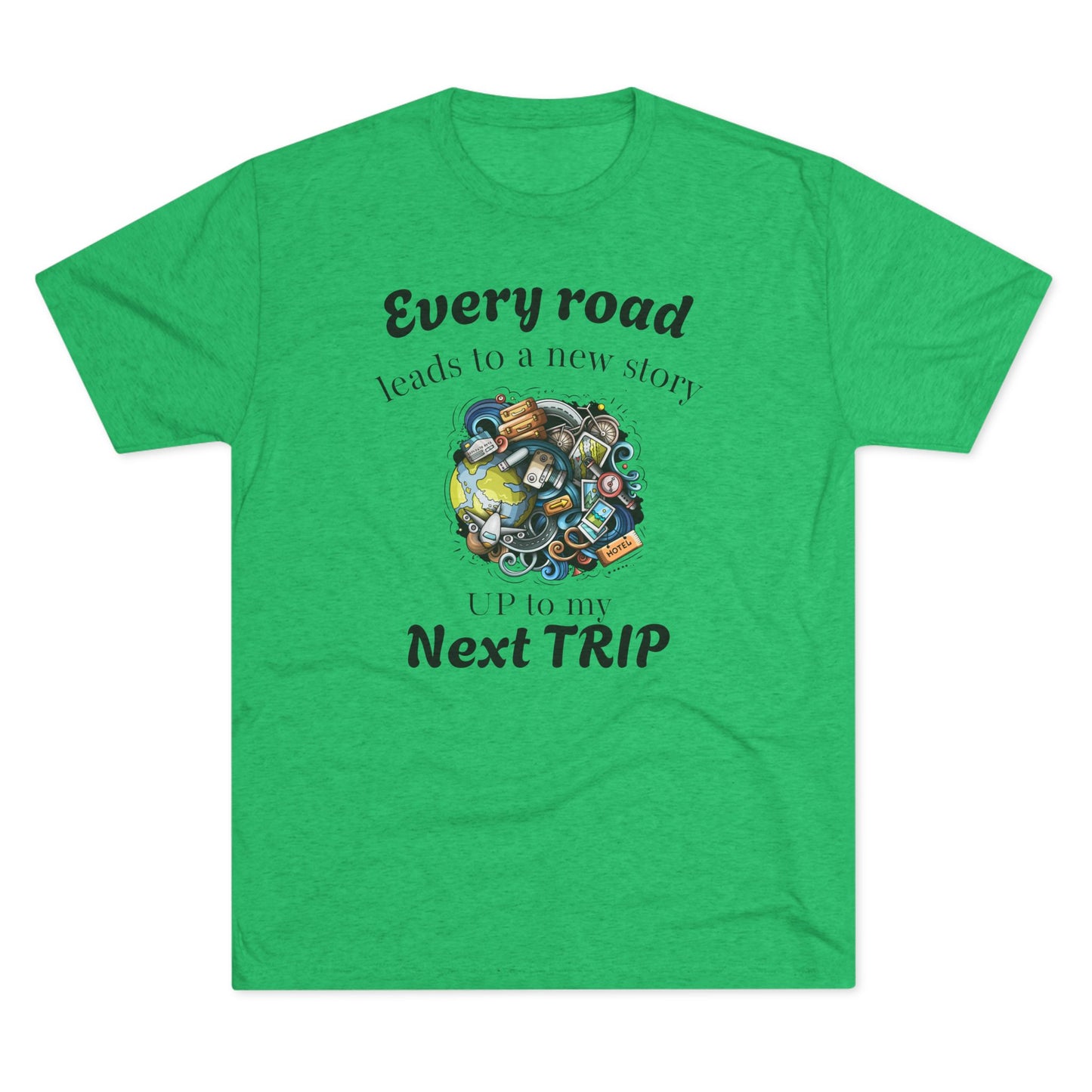 Road Trip T-Shirt — “Every Road Leads to a New Story” Travel Tee
