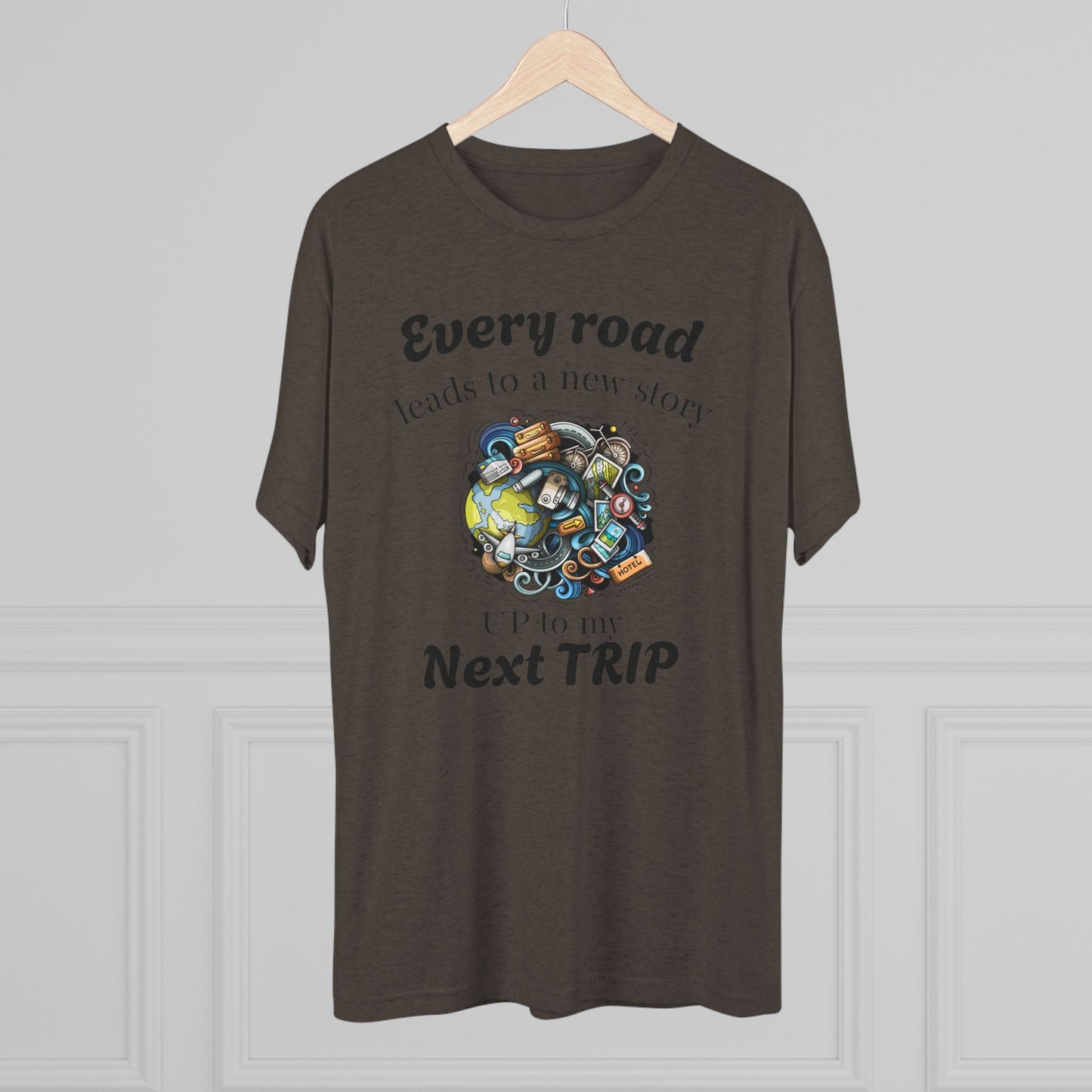 Road Trip T-Shirt — “Every Road Leads to a New Story” Travel Tee