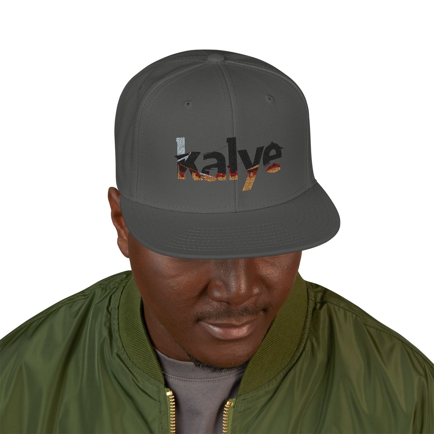 Kalye Cap - Embroidered 'Alive' Snapback Hat — Distressed Streetwear Cap