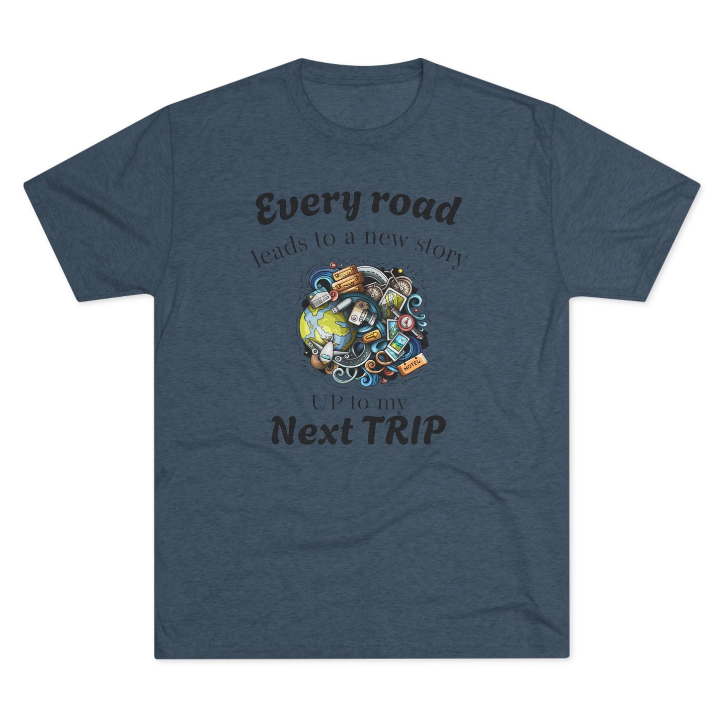 Road Trip T-Shirt — “Every Road Leads to a New Story” Travel Tee