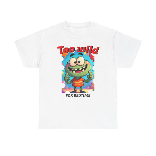Too Wild For Bedtime T-Shirt — Cute Monster Kids Pajama Tee