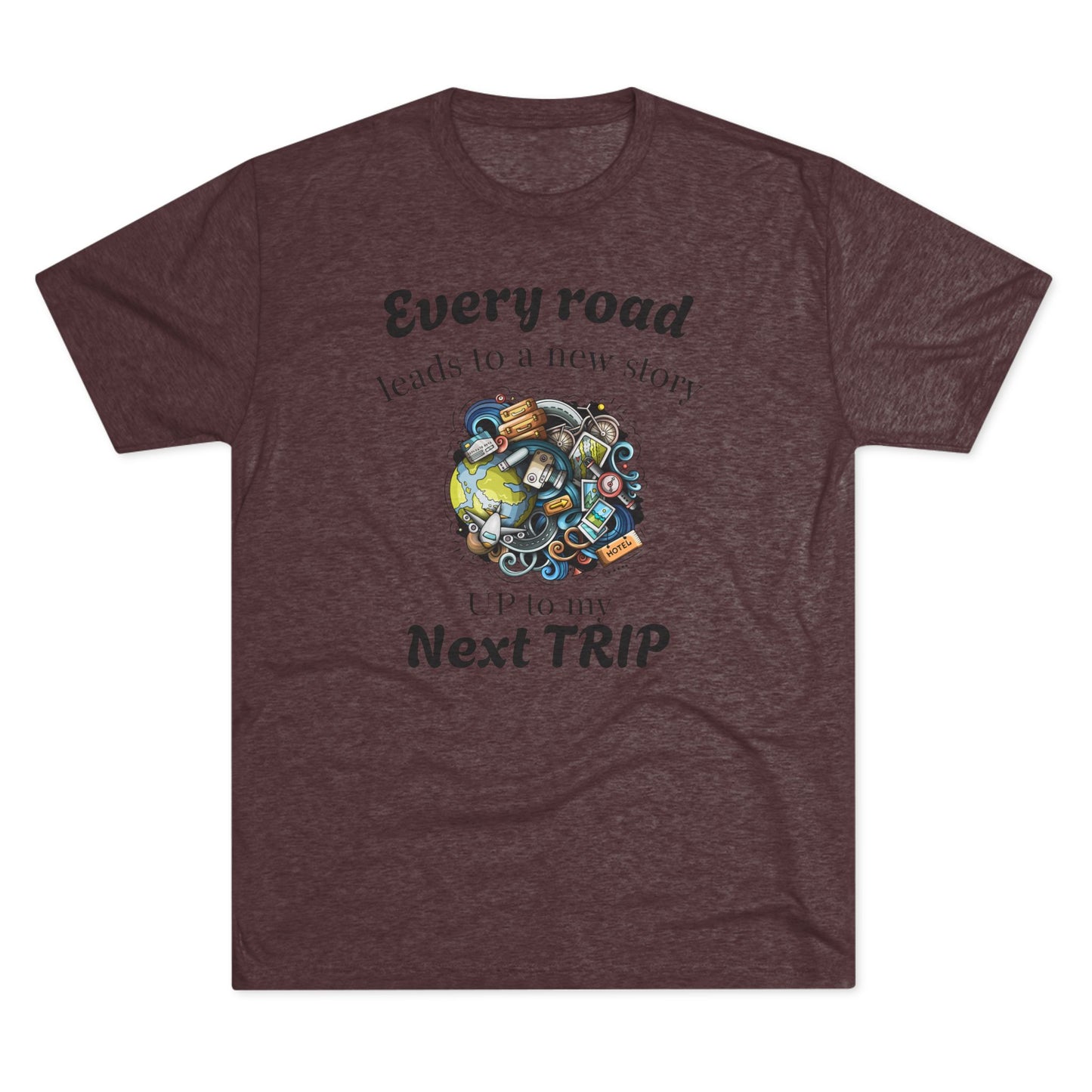 Road Trip T-Shirt — “Every Road Leads to a New Story” Travel Tee