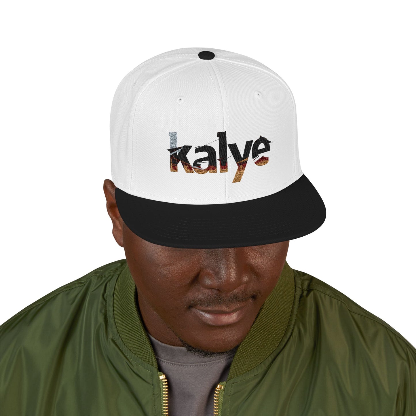 Kalye Cap - Embroidered 'Alive' Snapback Hat — Distressed Streetwear Cap