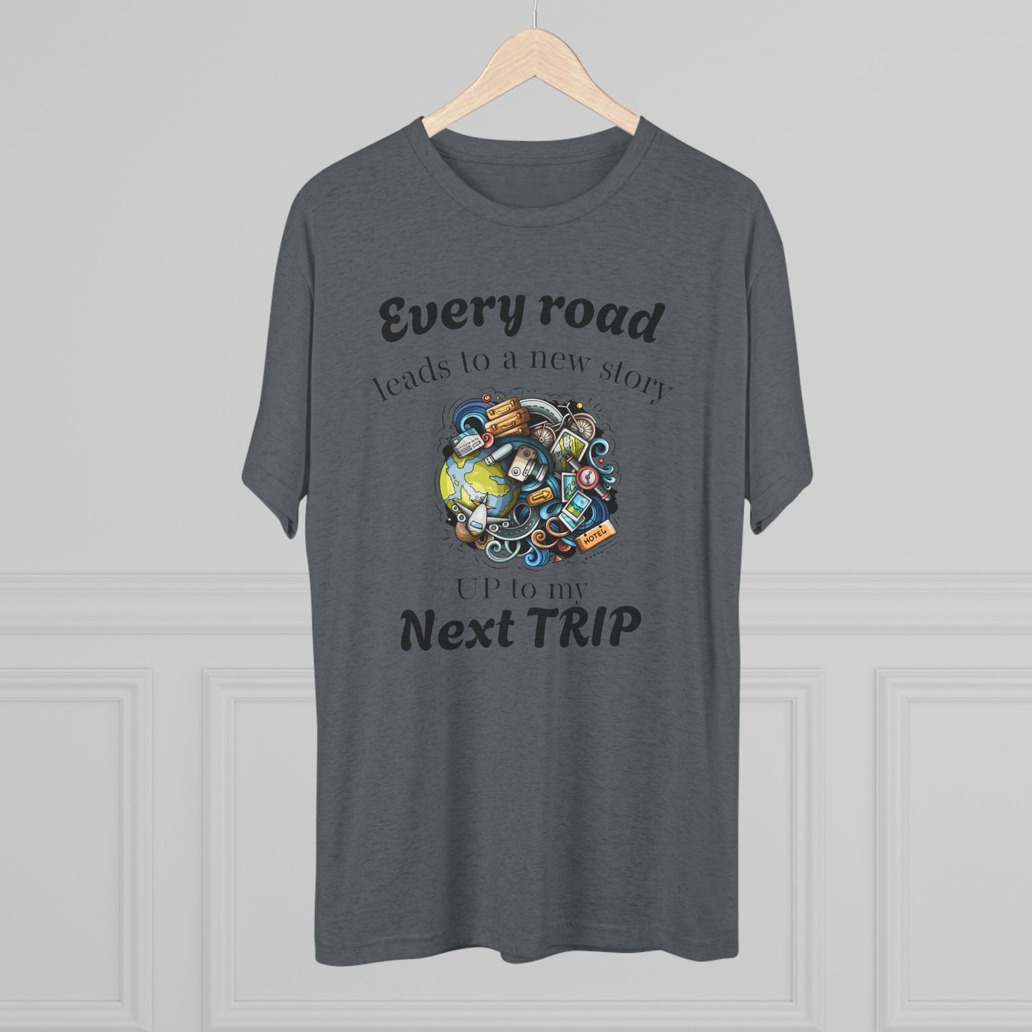 Road Trip T-Shirt — “Every Road Leads to a New Story” Travel Tee